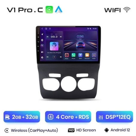 Radio Navegador Android para Citroen C4L (2013 - 2017)