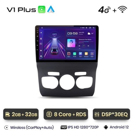 Radio Navegador Android para Citroen C4L (2013 - 2017)