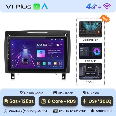 Radio Navegador Android para Mercedes Benz SLK R171 (2004 - 2011)