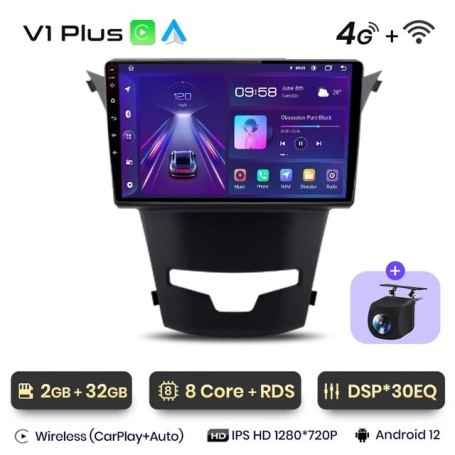 Radio Navegador Android para SsangYong Korando 3 Actyon 2