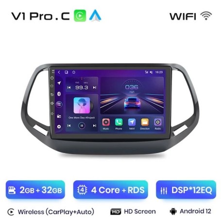 Radio Navegador Android para Jeep Compass (2017 - 2019)