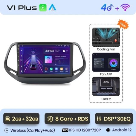 Radio Navegador Android para Jeep Compass (2017 - 2019)