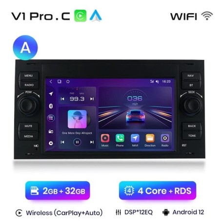 Radio Navegador Android para Ford Focus, Mondeo, Fiesta, Transit, Kuga, C-Max, S-Max, Galaxy