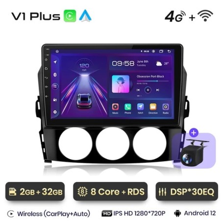 Radio Navegador Android para Mazda MX 5 MX5 III 3 NC (2008 - 2015)