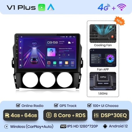 Radio Navegador Android para Mazda MX 5 MX5 III 3 NC (2008 - 2015)