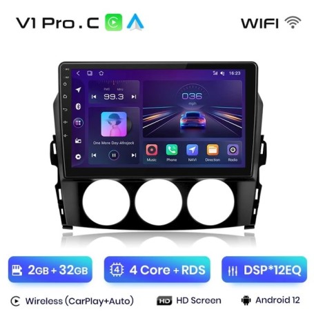 Radio Navegador Android para Mazda MX 5 MX5 III 3 NC (2008 - 2015)