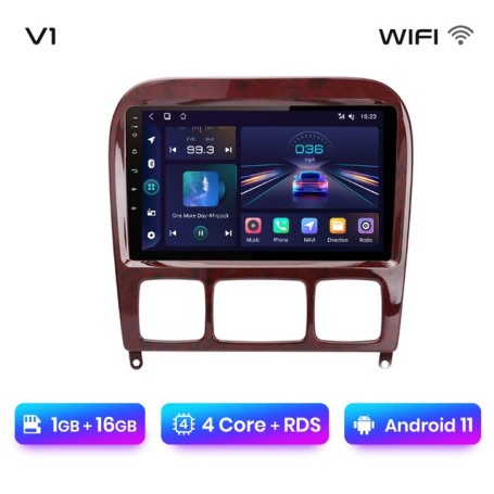 Radio Navegador Android para Mercedes Benz Clase S W220 (1998 - 2005)