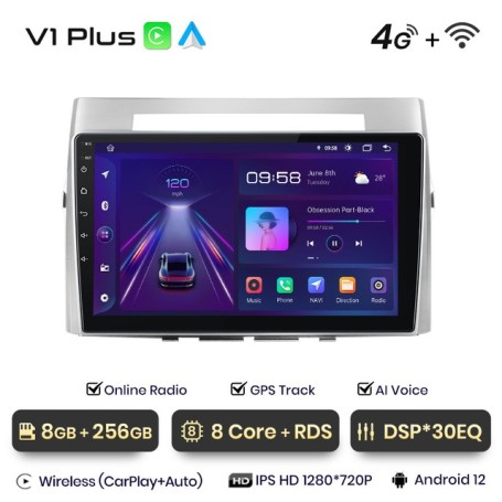 Radio Navegador Android para Toyota Corolla Verso (2004 - 2009)