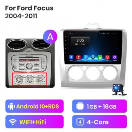 Radio Navegador Android para Ford Focus MK2 (2004-2011)