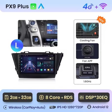 Radio Android para Toyota Prius Plus (Oferta Taxi)