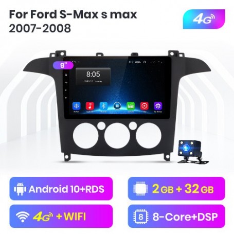 Radio Navegador Android para Ford S-Max (2007-2008)