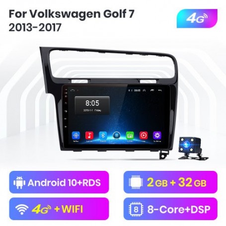 Radio Navegador Android para Volkswagen Golf MK7 (2014-2018)