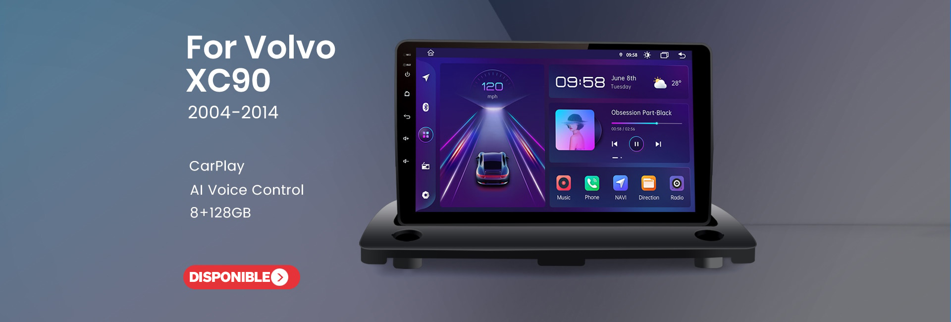 Radio para Volvo XC90