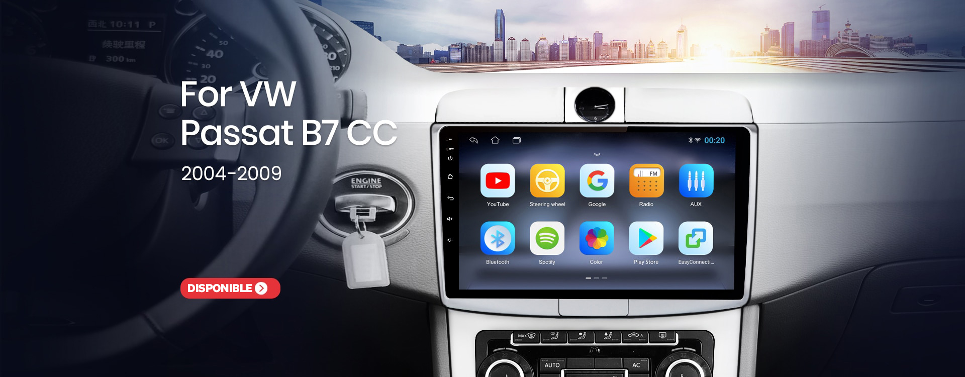 Radio para VW Passat